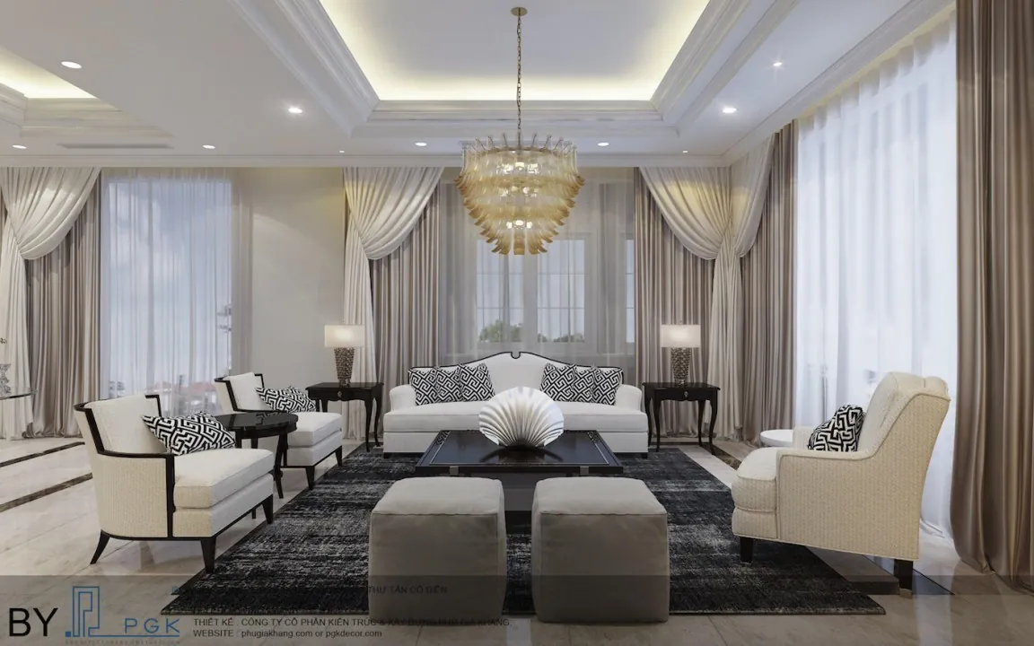 Biệt thự Tân cổ điển - anh Khánh - ảnh 2